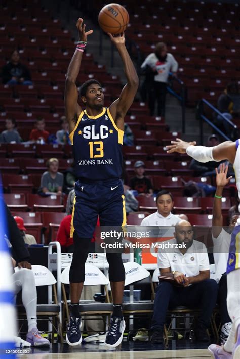 Jeenathan Williams Of The Salt Lake City Stars Puts The Shot Up Over