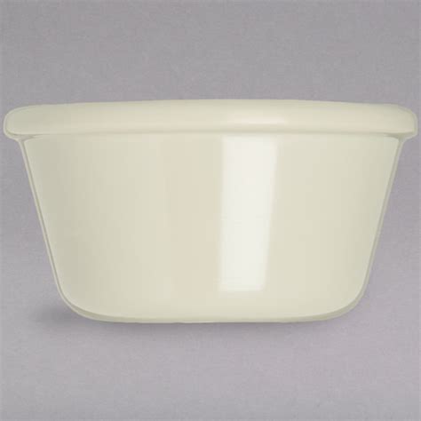 Carlisle S28042 3 Oz Smooth Ivory Bone Melamine Ramekin 48 Case