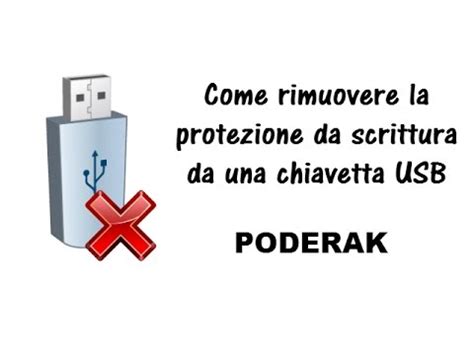 Come Rimuovere La Protezione Da Scrittura Da Una Chiavetta USB