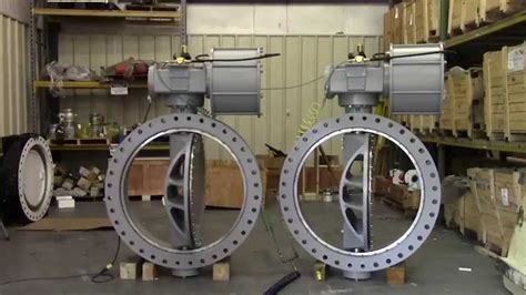 42 Inch Double Offset Butterfly Valves Youtube