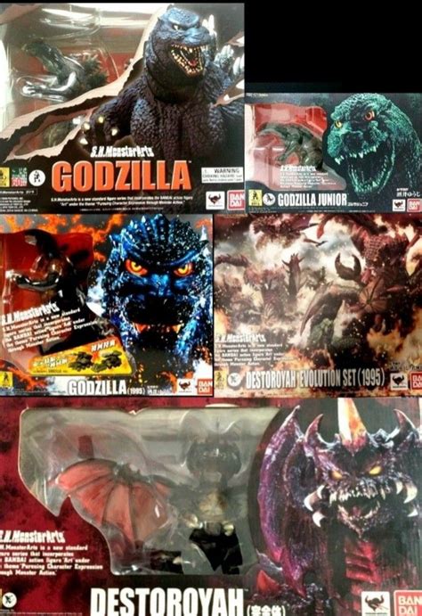 S H Monsterarts Godzilla Monsterarts Destroyah Set Hobbies Toys