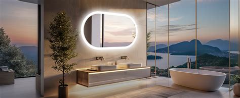 LUVODI Oval LED Bathroom Mirror 600x1200mm Wall Lighted Vanity Mirror