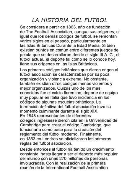 Pdf Historia Del Futbol Doc Dokumen Tips