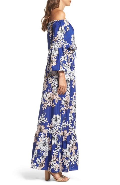 Eliza J Off The Shoulder Floral Maxi Dress Nordstrom Maxi Dress Floral Maxi Dress Dress