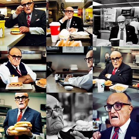 Candid Portrait Photograph Of Angry Rudy Giuliani Stable Diffusion