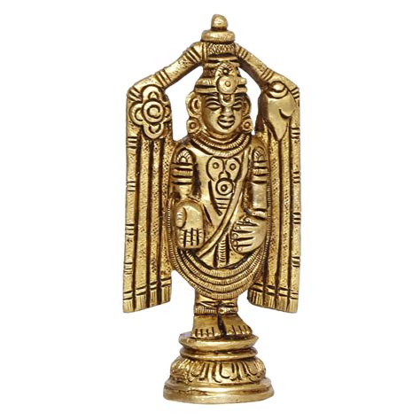 Buy Artvarko Brass Tirupati Balaji Venkateshwara Idol Vishnu Chakra