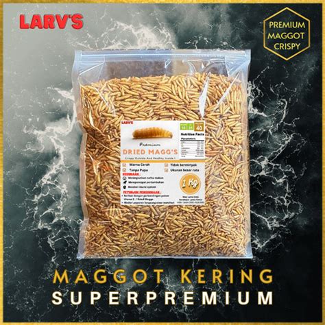 Jual Maggot Bsf Larva Kering Crispy Organic Finemaggs Kemasan Hemat Kg