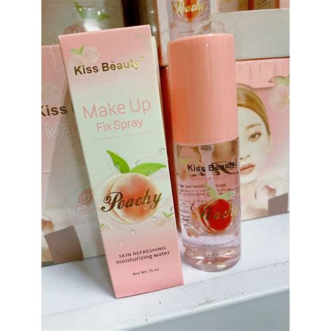 Kiss Beauty Peachy Make Up Fix Spray Setting Spray 75ml Shopee Philippines