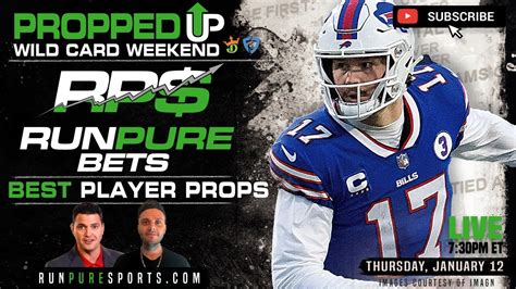 2022 Super Wildcard Weekend Player Props And Dfs Picks Nfl Propped Up Youtube