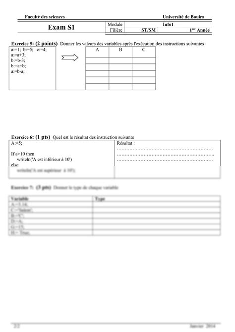 Solution Algorithmique Informatique Examen Corrige Studypool