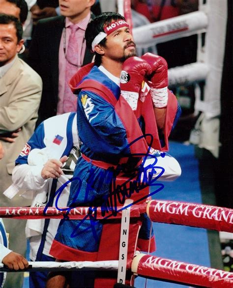 Manny Pacquiao Signed 8x10 Photo Inscribed "Pacman" (Pacquiao COA) | Pristine Auction