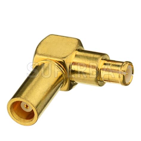 MCX Female To MCX Male Adapter Right Angle RF Coaxial Adapter Connector