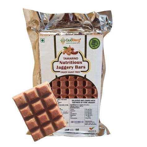 Gudberg Cubes Tamarind Nutritious Jaggery Bar Shape Rectangular