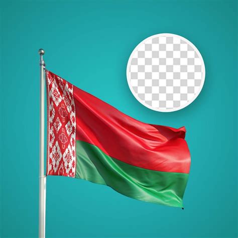 Premium PSD Belarus Flag On A White Background