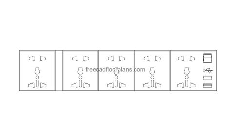 Universal Socket Cad Drawings