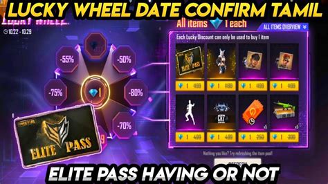 Free Fire Next Lucky Wheel Confirm Date Tamil November Month Elite