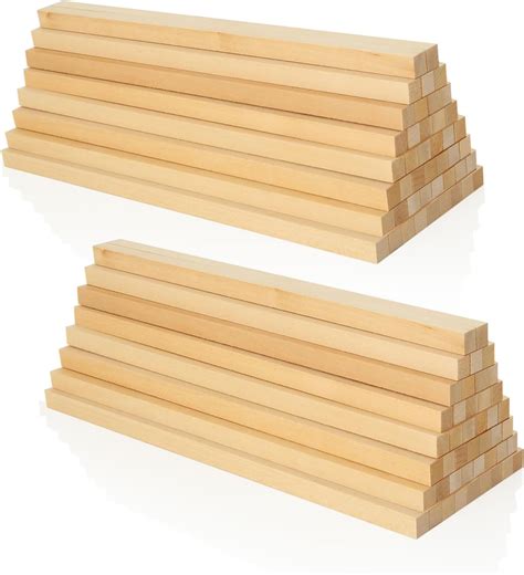 Videtol Pcs Wooden Sticks For Craft Cm Square Wooden Dowels Rods