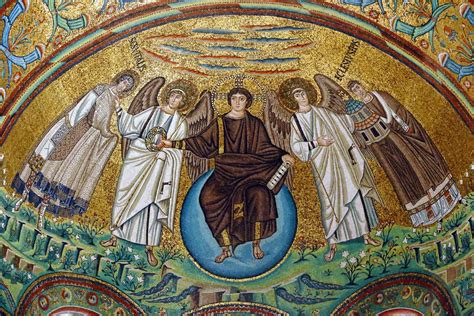 Basilika San Vitale Mosaik Der Apsis Ravenna Italien Imaginoso