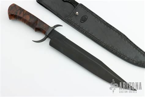 Parkerized Bowie Arizona Custom Knives