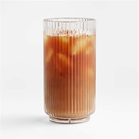 Fluted Acrylic Highball Glass Reviews Crate Barrel