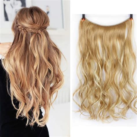 Aosiwig Hair Extensions Flip In Curly Wavy Hair Extension Synthetic