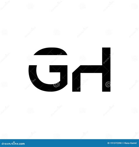 Logotipo Inicial De Letra Gh Modelo Criativo Moderno De Vetor De