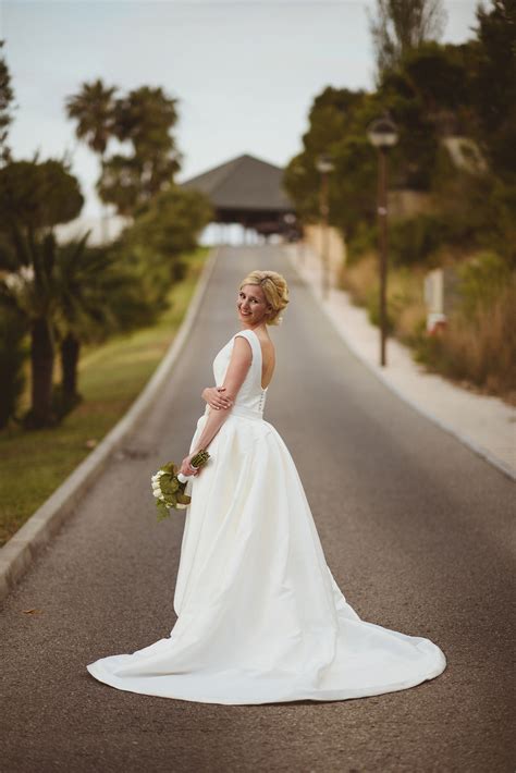 A Pronovias Gown For a Simple and Elegant Summer Wedding In Barcelona
