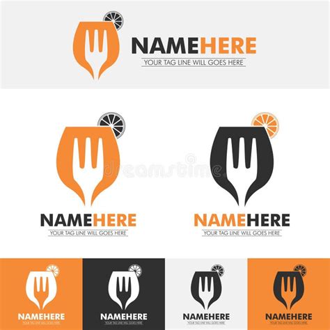 Glass And Fork Logo Vector Stock Vector Illustration Of Sign 180448464