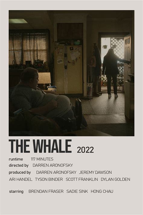 The Whale Minimalist Movie Polaroid Poster in 2023 | Good movies to ...