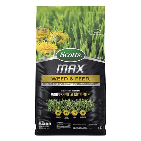 Scotts MAX Weed Feed 40 Pounds Covers 14 000 Square Feet Walmart