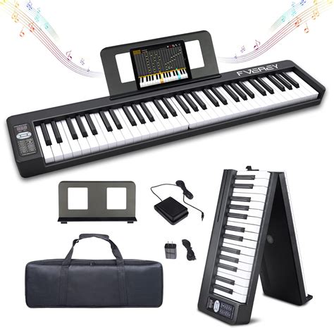 Amazon Longeye Piano Keyboard 61 Key Semi Weighted Portable