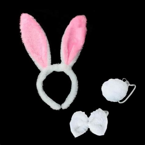 Arc Ensemble Oreilles Cravate Bandeau Costume De Pâques Costume Lapin