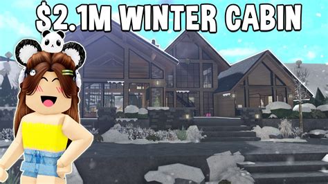 TOURING My 2 1M WINTER CABIN House In BLOXBURG YouTube