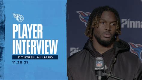 Titans RB Dontrell Hilliard Press Conference