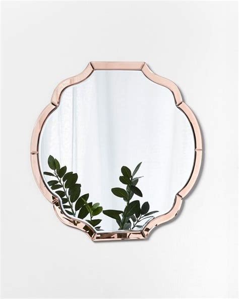 Aurora Pink Round Wall Mirror Oliver Bonas Ie Round Wall Mirror