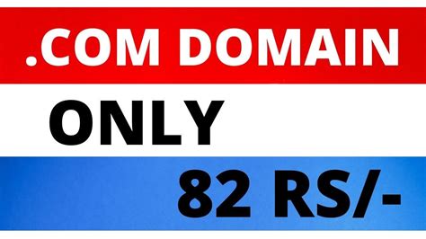 How To By Com Domain At Cheap Price Rs 82 Only Buy Com Domain