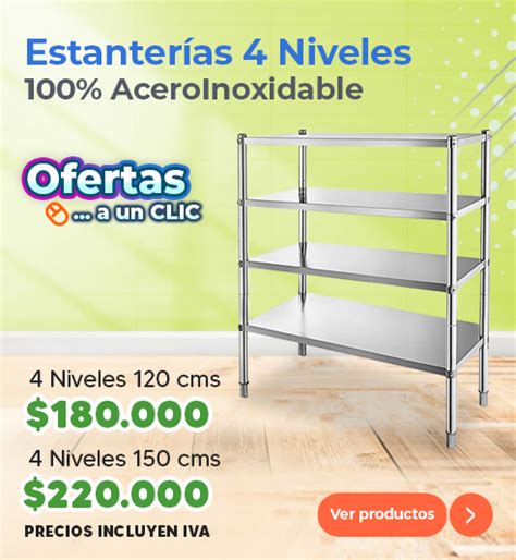 Estantería 4 Niveles Acero Inoxidable 120x50x200 Cm Tierras Bajas Tierras Bajas