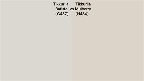 Tikkurila G487 Batiste Vs H484 Mulberry Side By Side Comparison