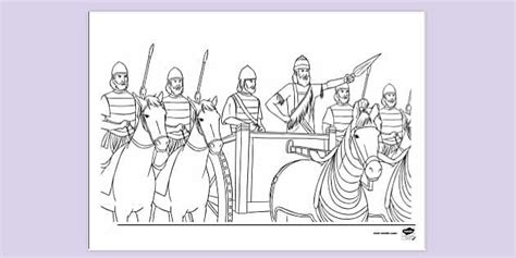 Free Ancient Assyrian Army Colouring Sheet Colouring Page