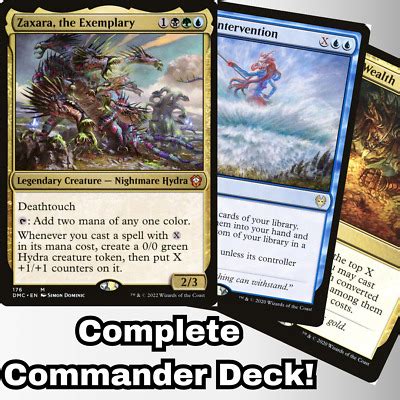 Mtg Commander Edh Deck Zaxara The Exemplary Cards Custom Deck X