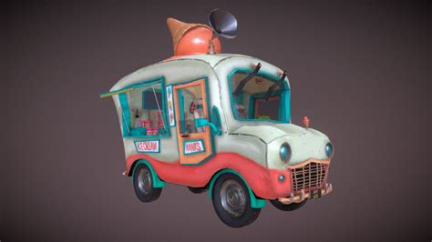 Ice Cream Truck 3d Model By Nikie Monteleone Nikiemonteleone