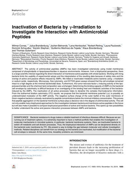 PDF An Approach To Naked The Interaction Between Antimicrobial