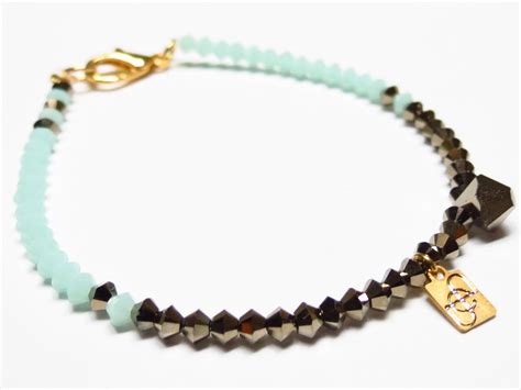 Tiffany Blue Swarovski Bracelet By Elliot Francis Swarovski Bracelet