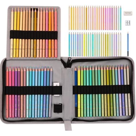 Crayon De Couleur Kit De Dessin Professionnel Crayons Aquarellables De