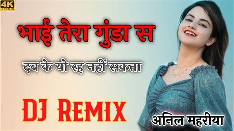 Bhai Tera Gunda Se Dj Remix Ll Dab Ke Yo Rah Nahi Sakta Ll Dj Remix Ll Haryanvi Song Youtube