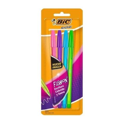 Canetas Esferogr Ficas Coloridas Bic Fashion Kit Cores No Shoptime