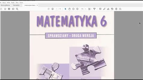 Matematyka Z Plusem Klasa Sprawdziany Pdf Youtube