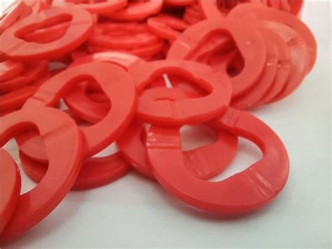 Red Color Plastic Washer Gaskets Nylon UHMW PE Manufacturers And