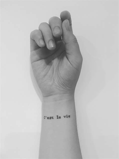 50 C Est La Vie Tattoo Ideas Ideas