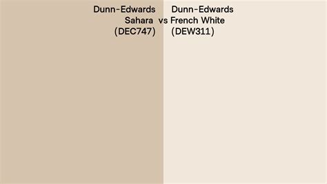 Dunn Edwards Sahara Vs French White Side By Side Comparison